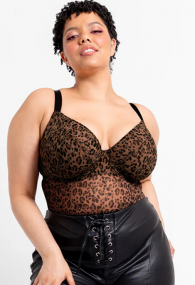 Curvy Kate Cool Cat Plunge Body Leopard (brown) 