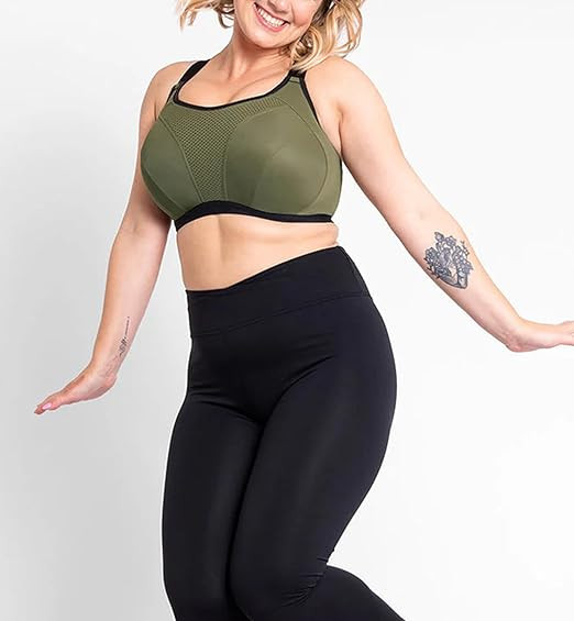 Curvy Kate Everymove Wired Multiway Sports Bra (jungle green/black) 