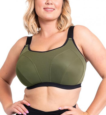 Curvy Kate Everymove Wired Multiway Sports Bra (jungle green/black) 