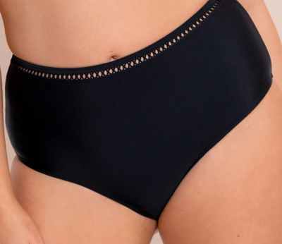 Curvy Kate First Class High Waist Bikini Bottom (black) 