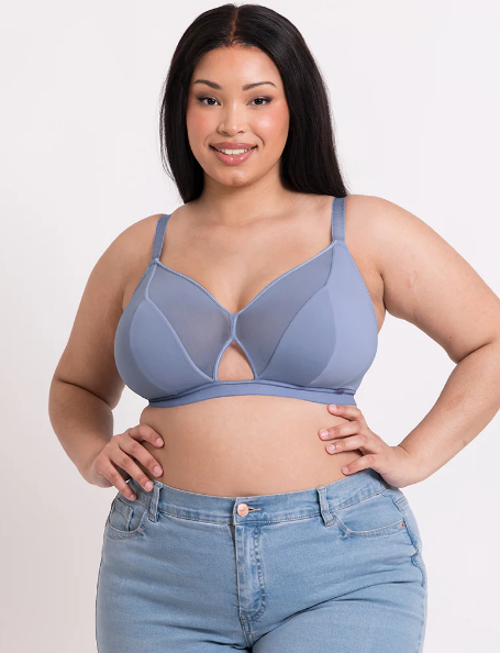 Купить Купить Бюстгальтер Curvy Kate Get Up and Chill Non-Wired Bralette (Slate Blue)