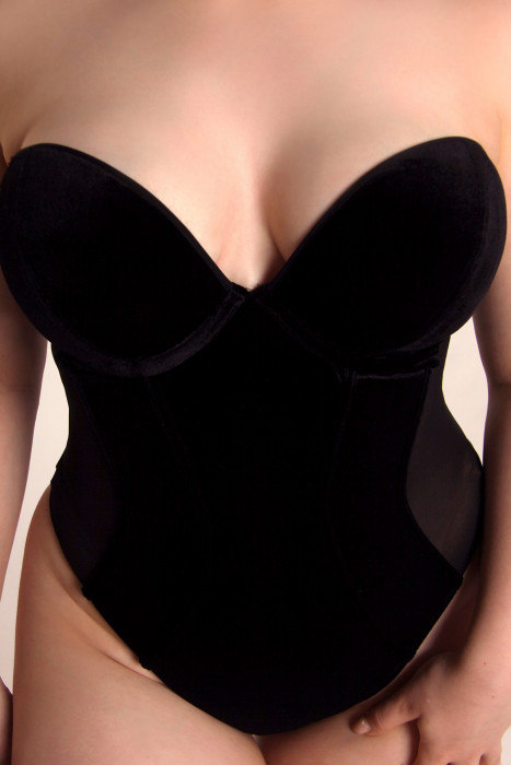 Купить Купить Боди Scantilly Icon plunge strapless padded body (black) 