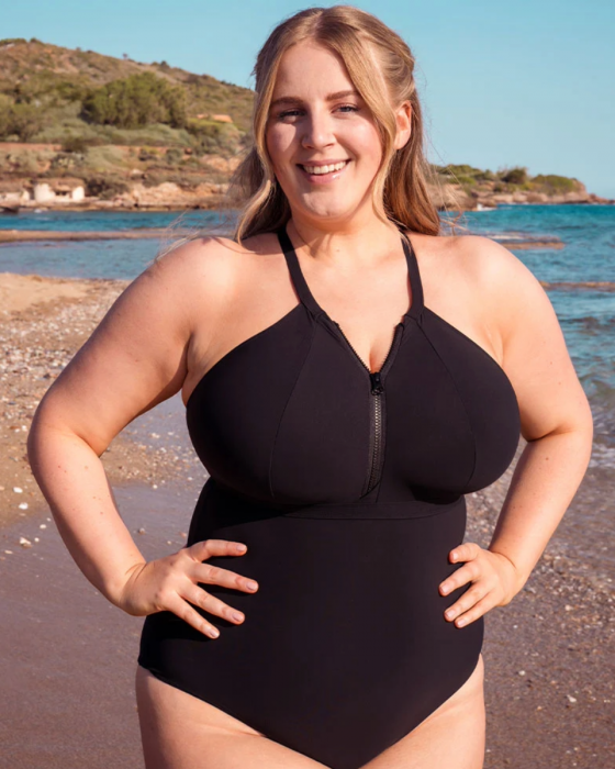 Слитный купальник Curvy Kate Zip Tide Non-Wired Mulitway Swimsuit (black) 