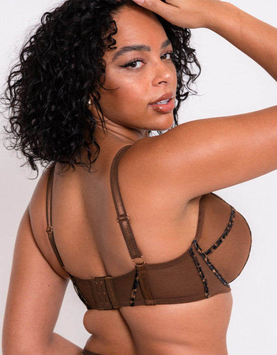 Купить Купить Бюстгальтер Scantilly Senses Plunge bra (leopard) 