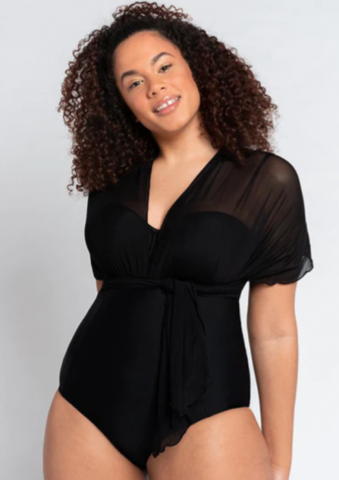 Слитный купальник Curvy Kate Wrapsody Bandeau Swimsuit слитный (black) 